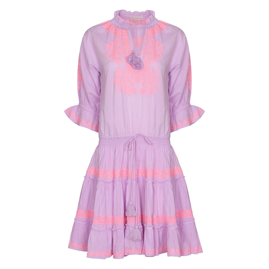 Pranella Amar Dress Lilac/Neon Peach