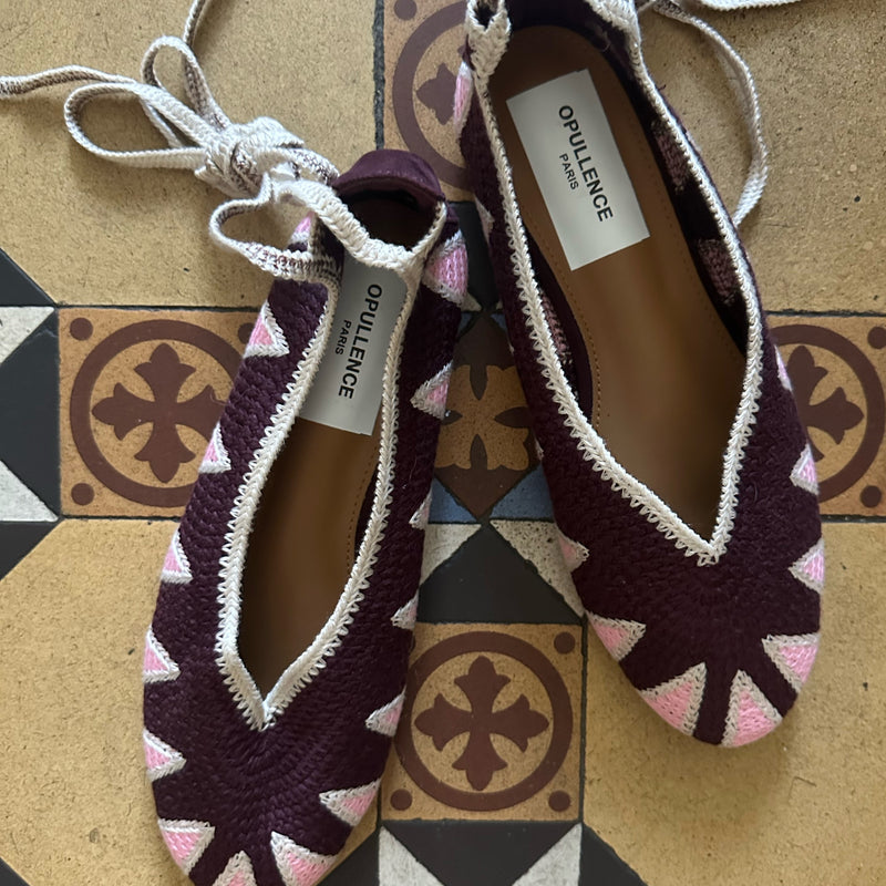 *NEW* Berry Crochet Ballet Pump