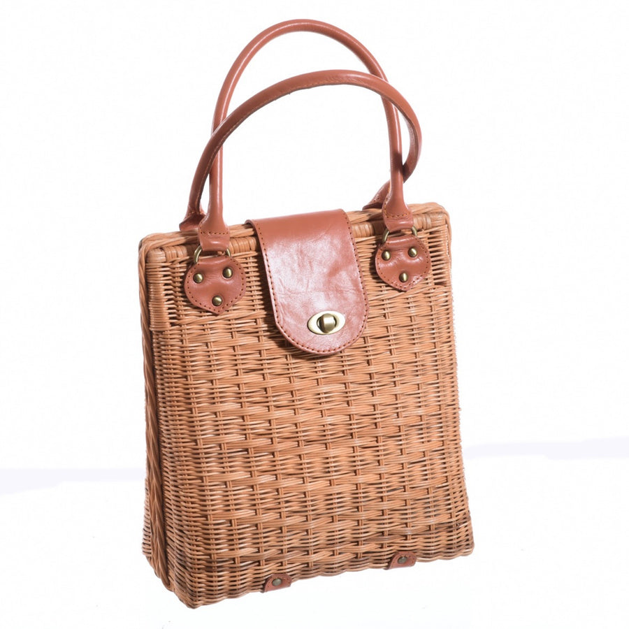 Pure Yellow Rattan Bag Laurier