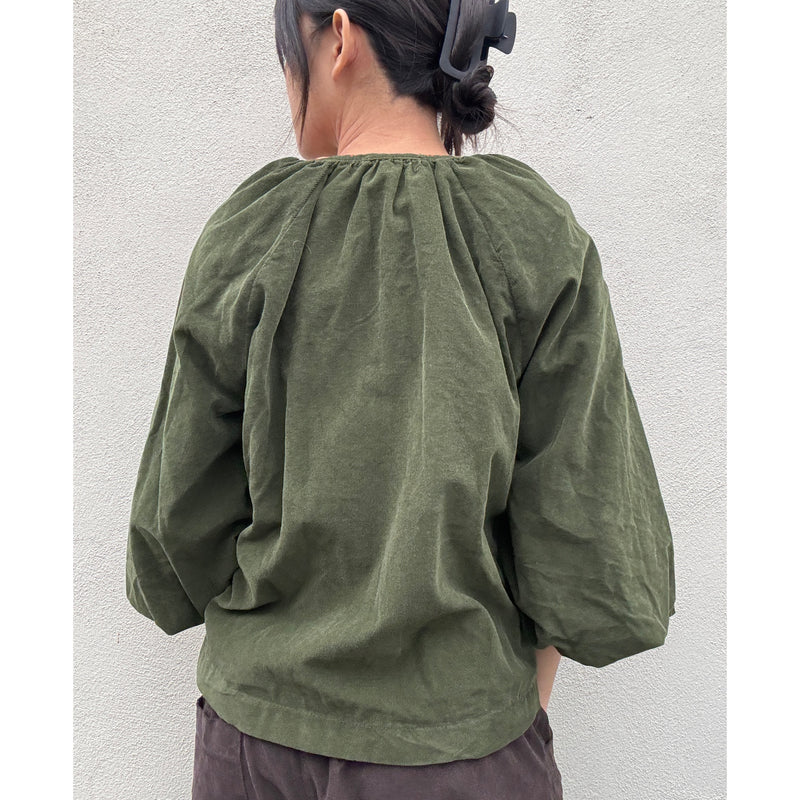 *NEW* Johanna Needlecord Shirt Olive