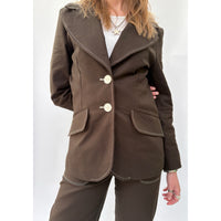 *SS26!* Topstitched Susan Jacket Chocolate