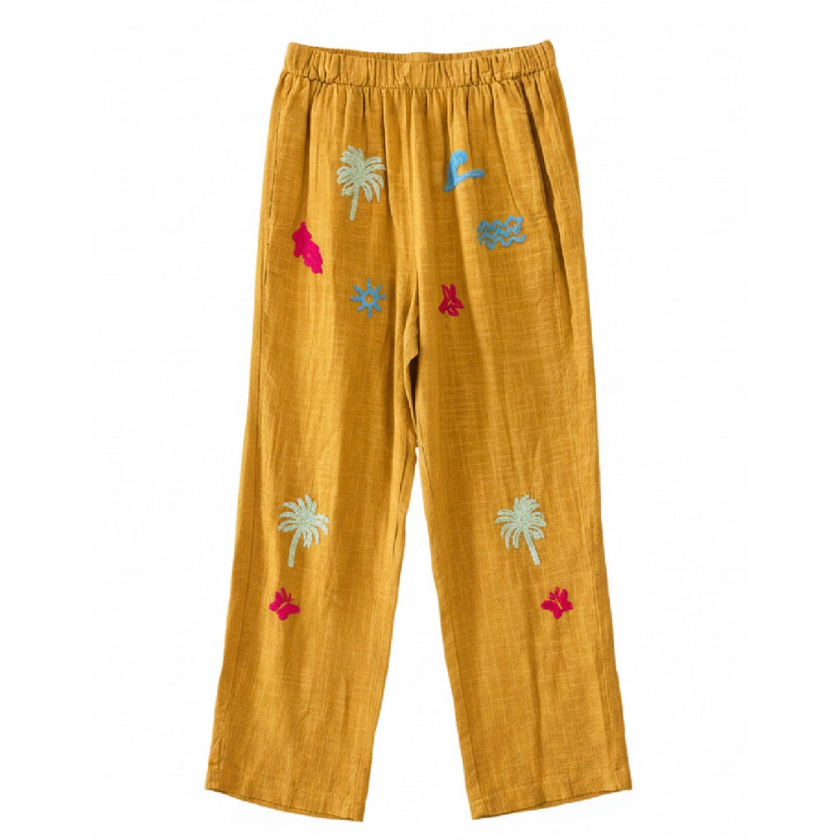 Embroidered Pants Sand