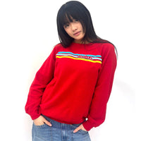 Useless Red Stripe Sweatshirt