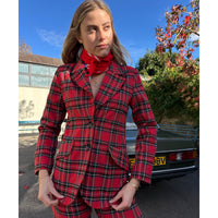 The West Village Susan Jacket Red Tartan