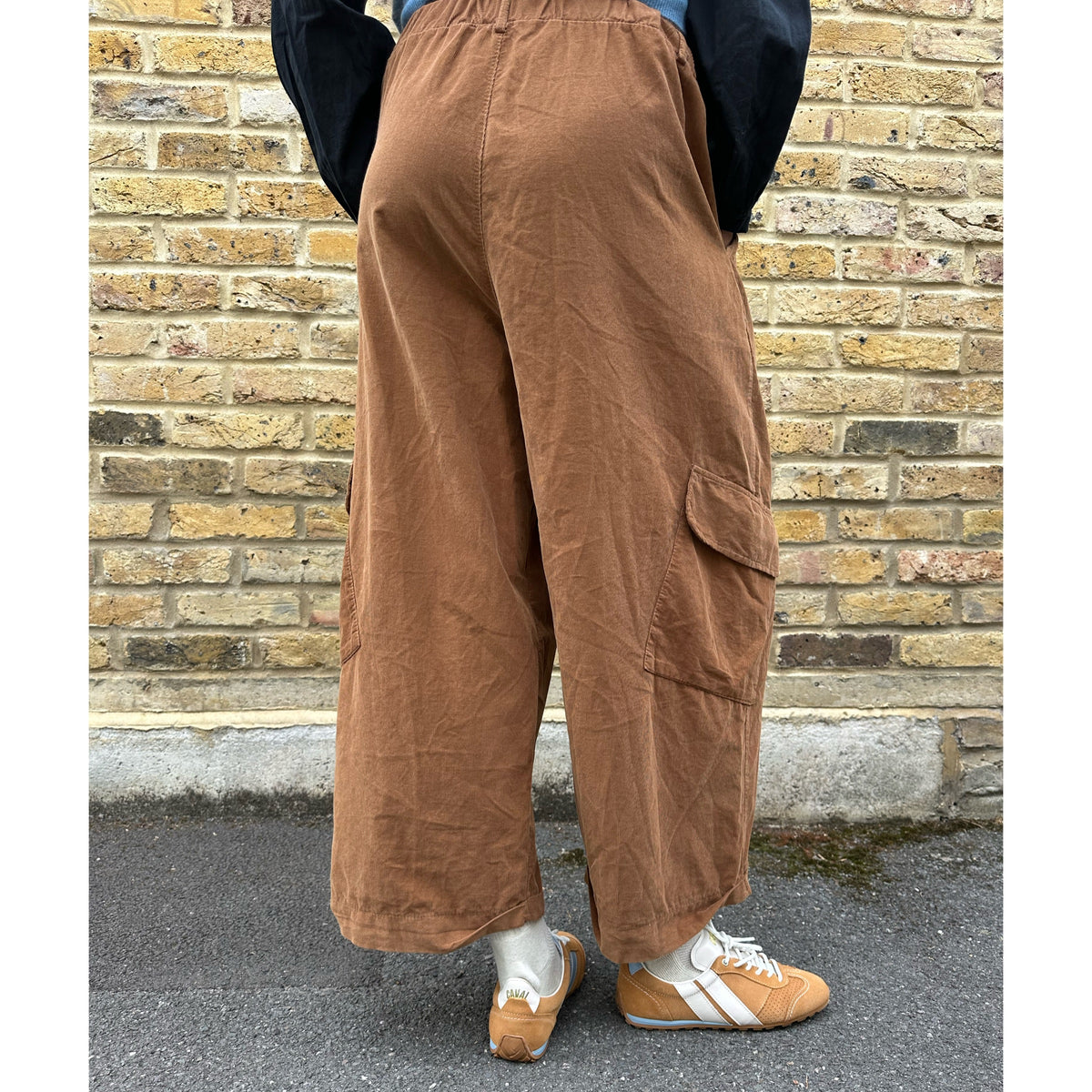 Baggy Needlecord Pants Camel