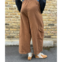 Baggy Needlecord Pants Camel