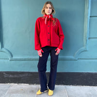 *NEW STYLE* Red Wool Workwear Jacket