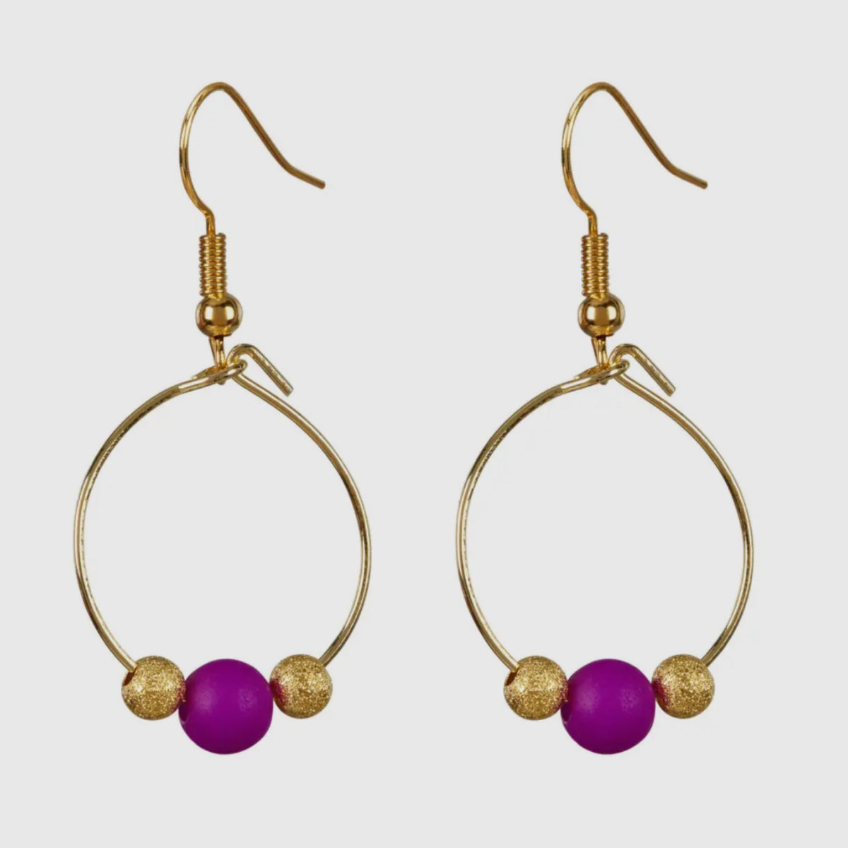 Birdie Earrings Purple