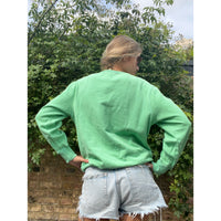 Useless Upcycled Snoopy Green Sweat