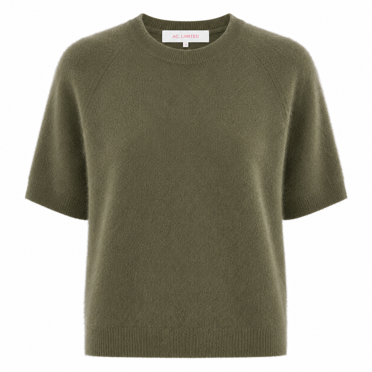 Jenna Brushed Cashmere Jumper Dark Moss