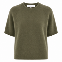 Jenna Brushed Cashmere Jumper Dark Moss