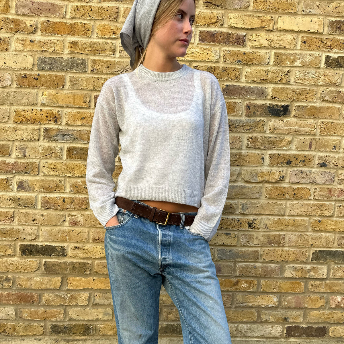 Cashmere Bandana Ash