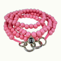 Apricot Beaded Phone Cord