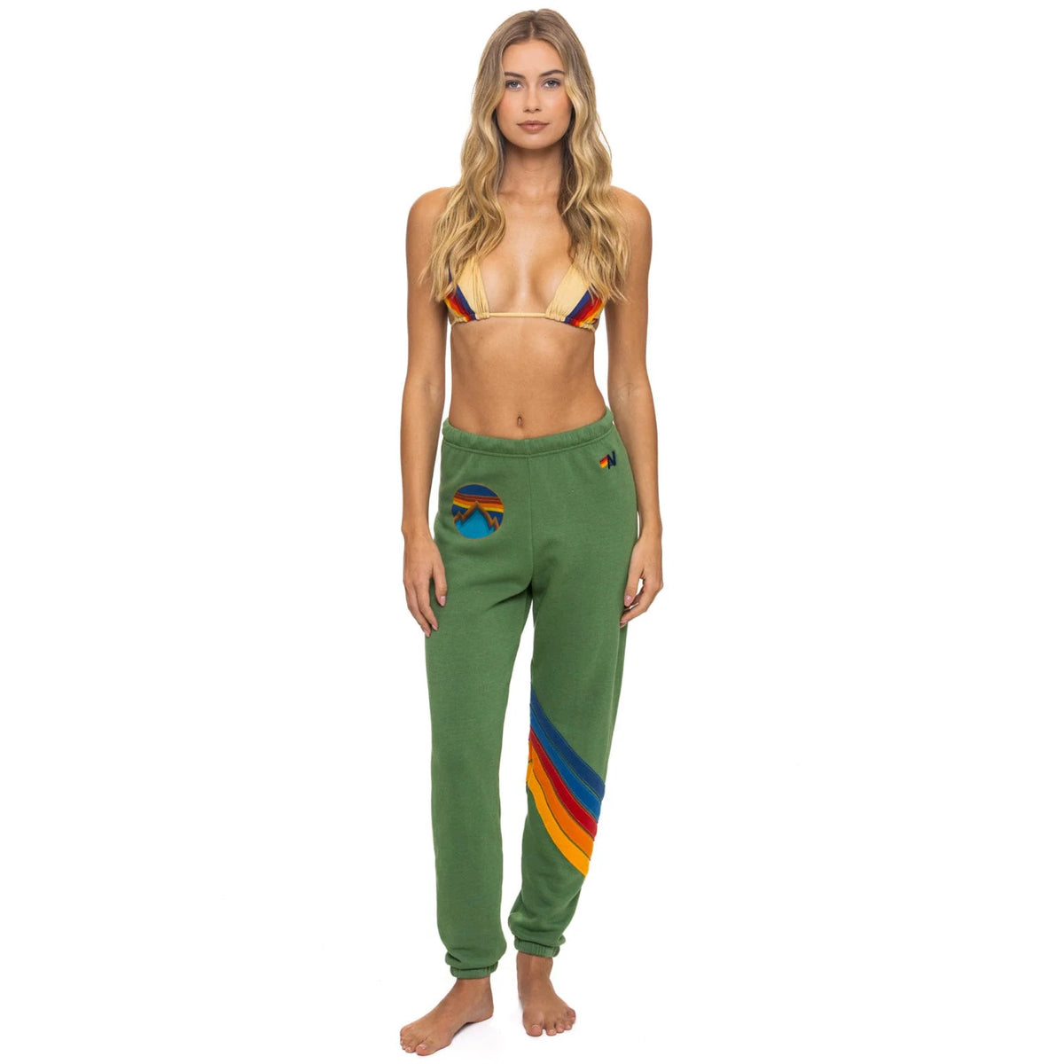 *LANDING NOW* Circle Chevron Sweatpants Palm