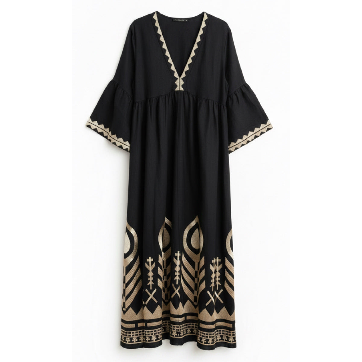 Long Black Feather Dress