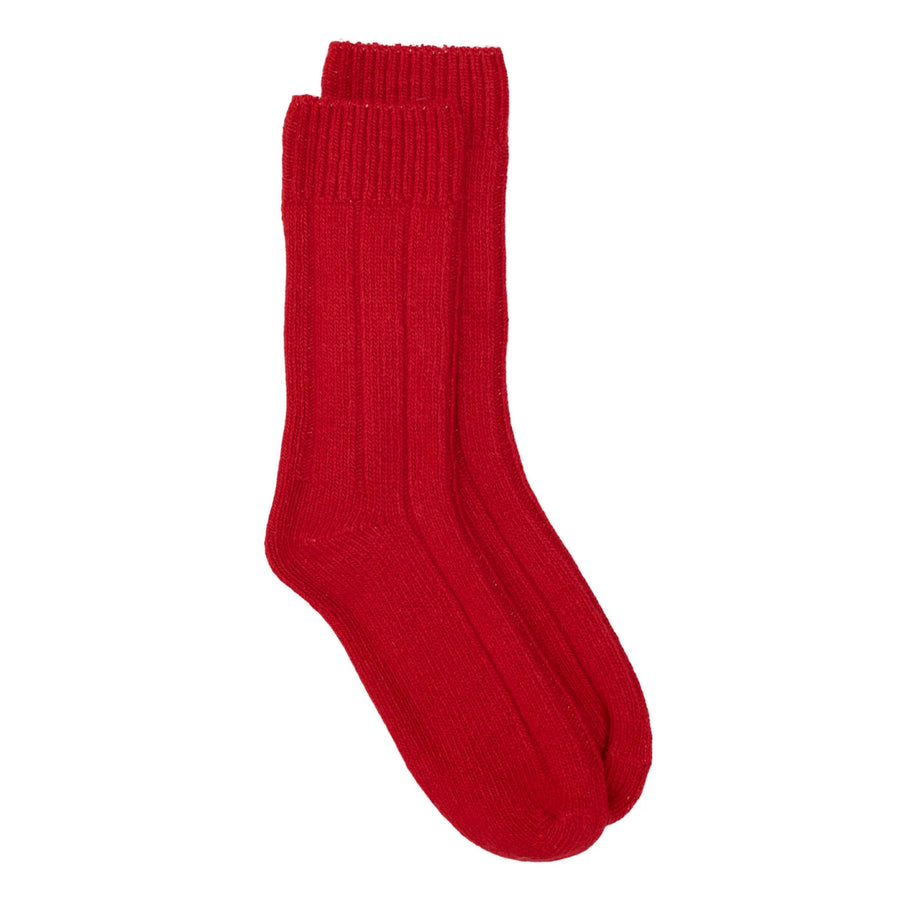 Sally Recycled Wool Ankle Sock Red