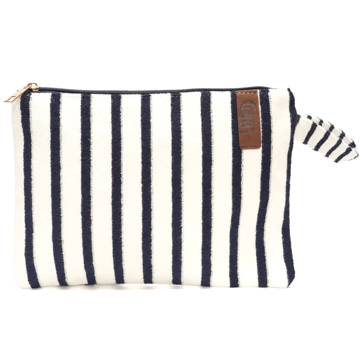 Billie Bag Terry White/Navy Skinny Stripe