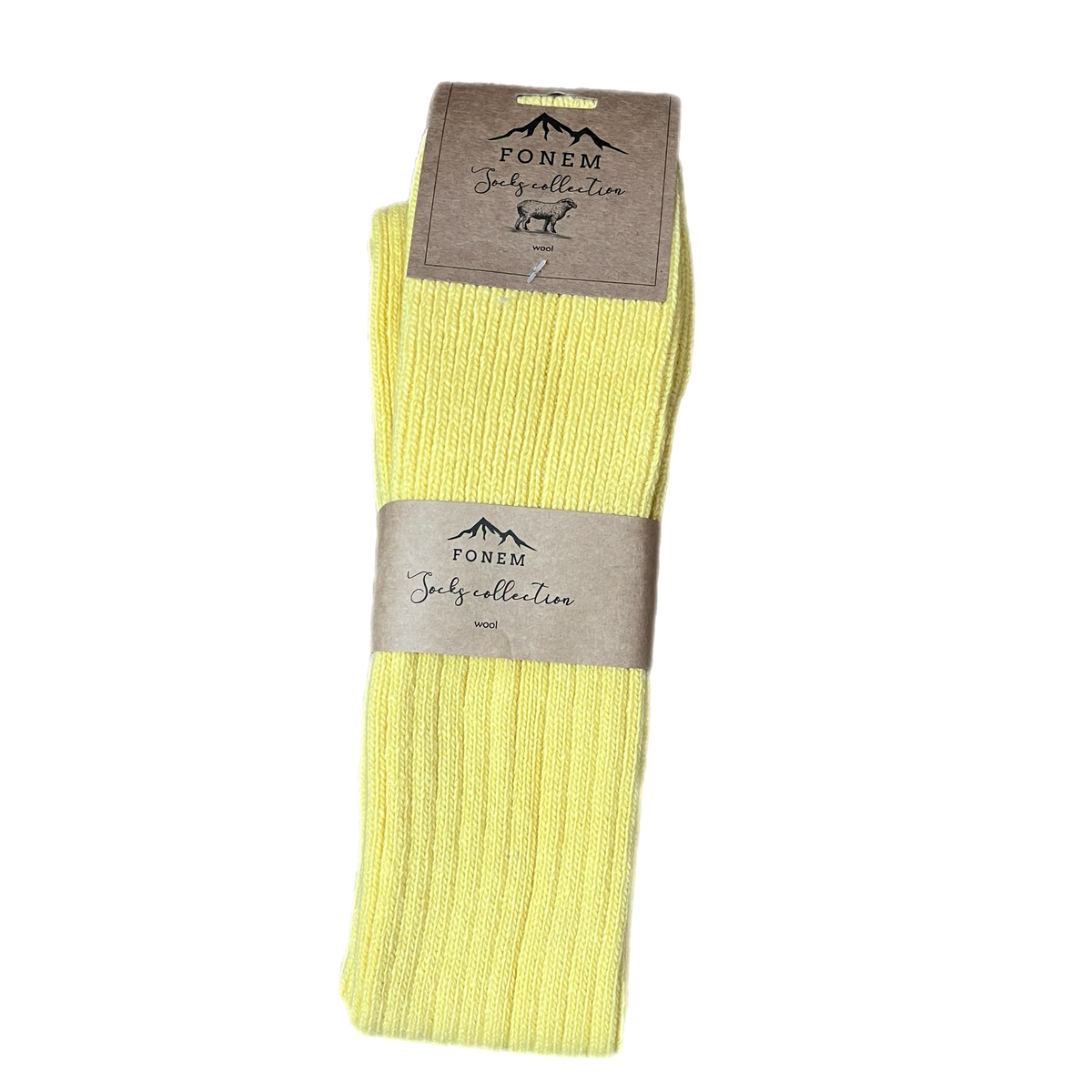 Over The Knee Yellow Ribbed Socks