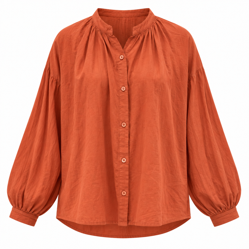 Lightweight Cotton Shirt Chestnut