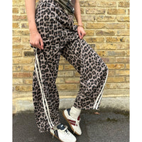 Leopard Barrel Sweatpants Stone