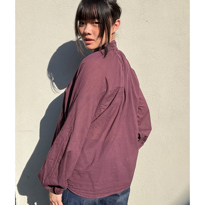 *NEW STYLE* Johanna Collared Shirt Aubergine