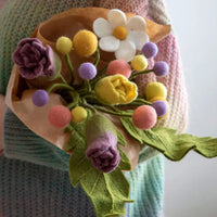 Felted Dark Green Leaf