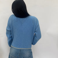 *NEW STYLE* Denim Button-up Round Neck Cardi