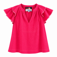 *AW26* Overdyed Puff Top Poppy