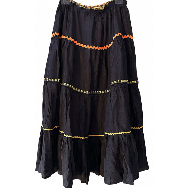 *NEW STYLE* Ric Rac Skirt Black