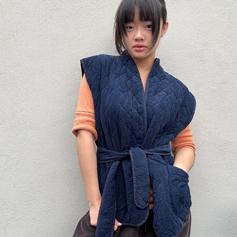 *NEW* Johanna Babycord Gilet Navy