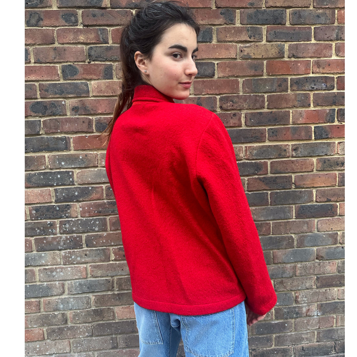 *NEW STYLE* Red Wool Workwear Jacket