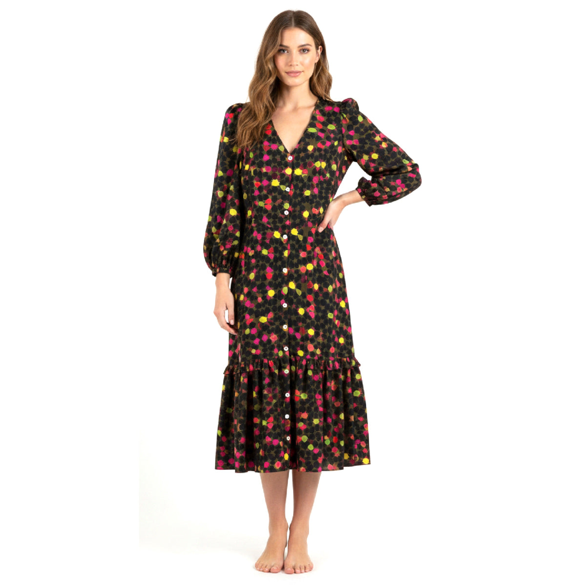Silk Print Dress