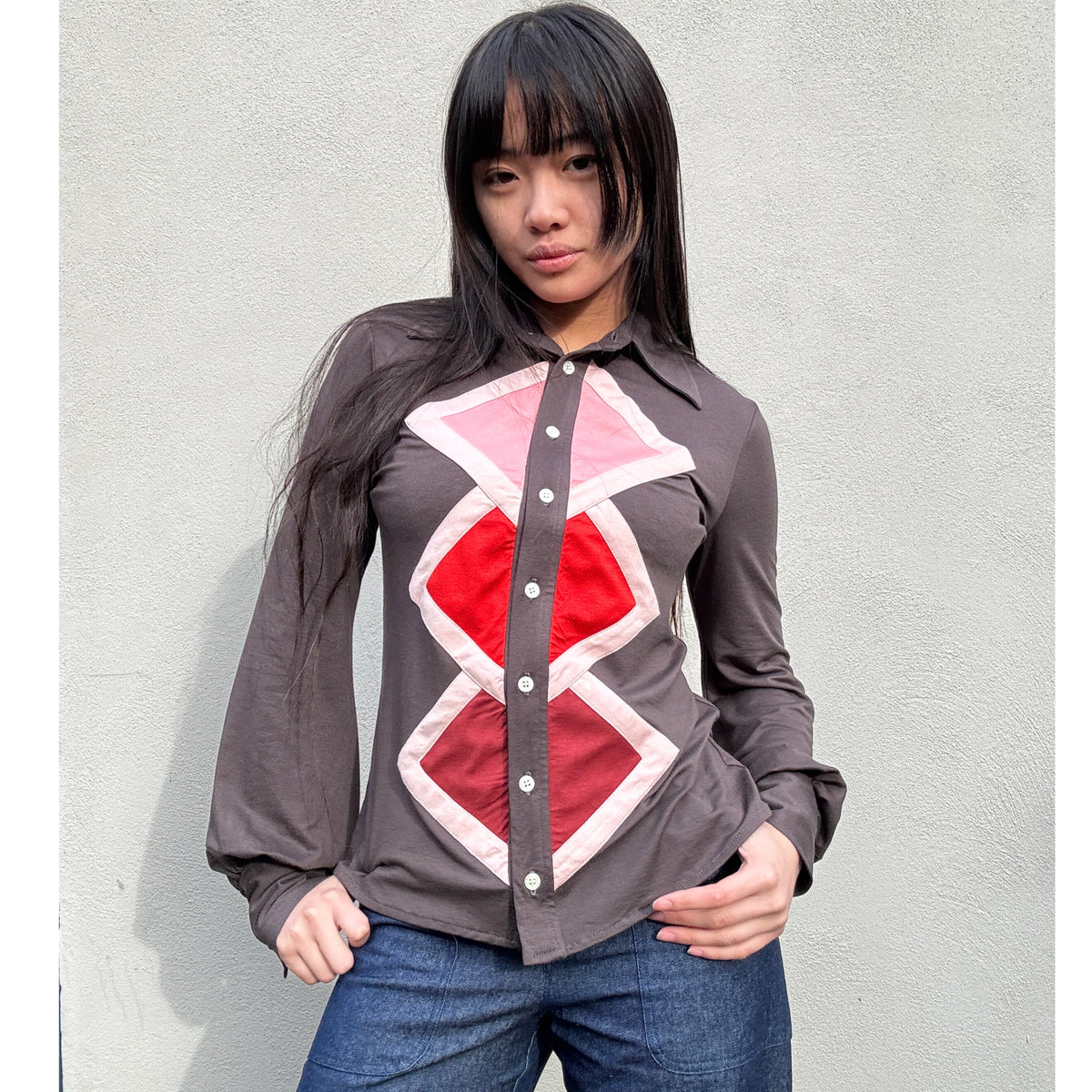 Diamond Shirt Chocolate Brown