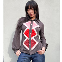 Diamond Shirt Chocolate Brown