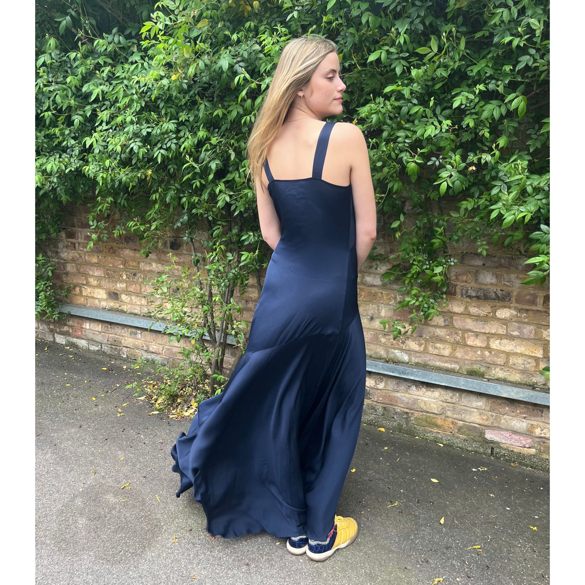 Silk95 Mar A Lago Evening Dress Navy