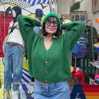 *NEW STYLE* Forest Green Button-up Cardi