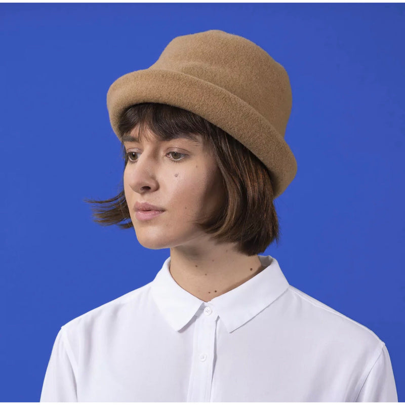 Knit Clochard Hat Camel