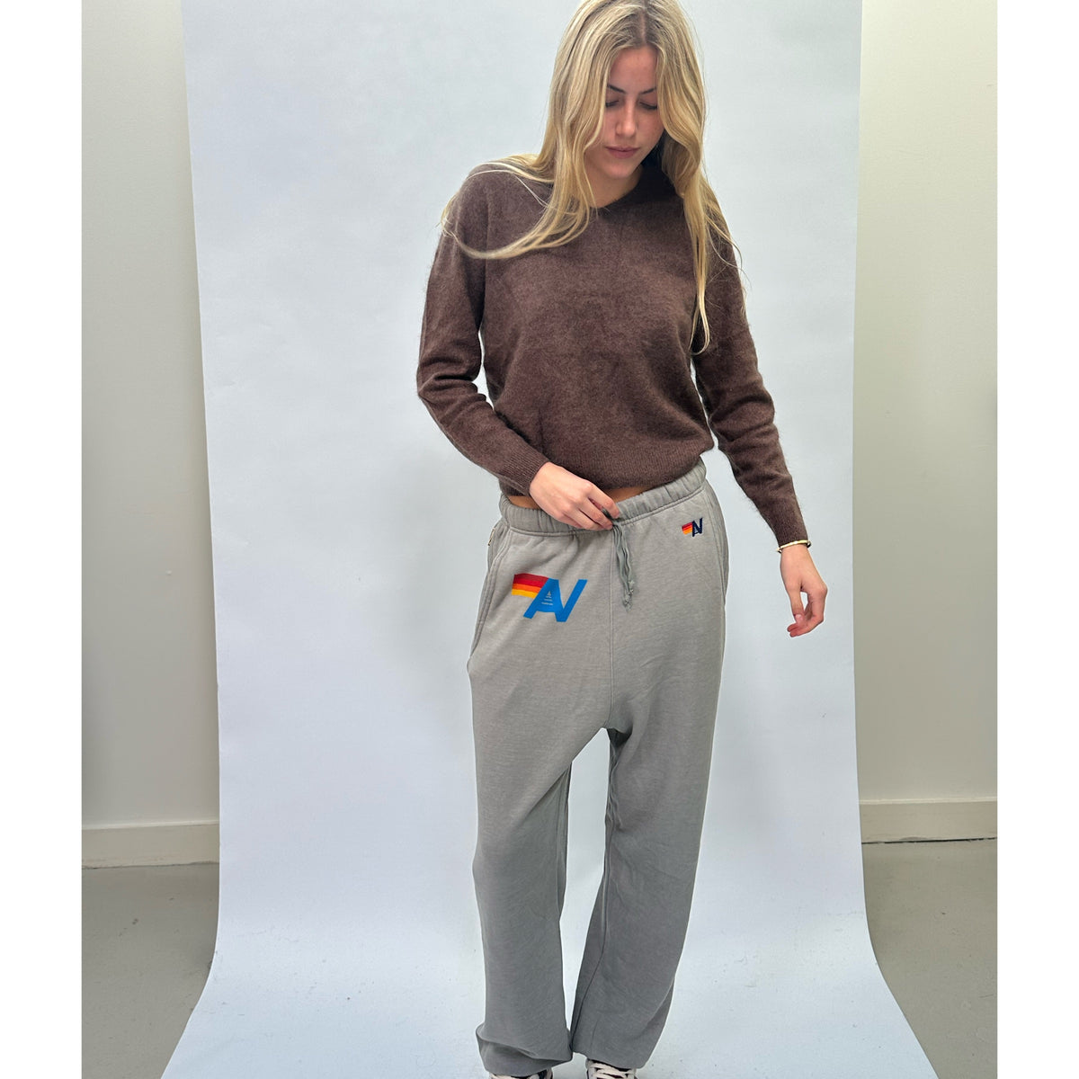 V-Neck Chocolate Cashmere Pullover
