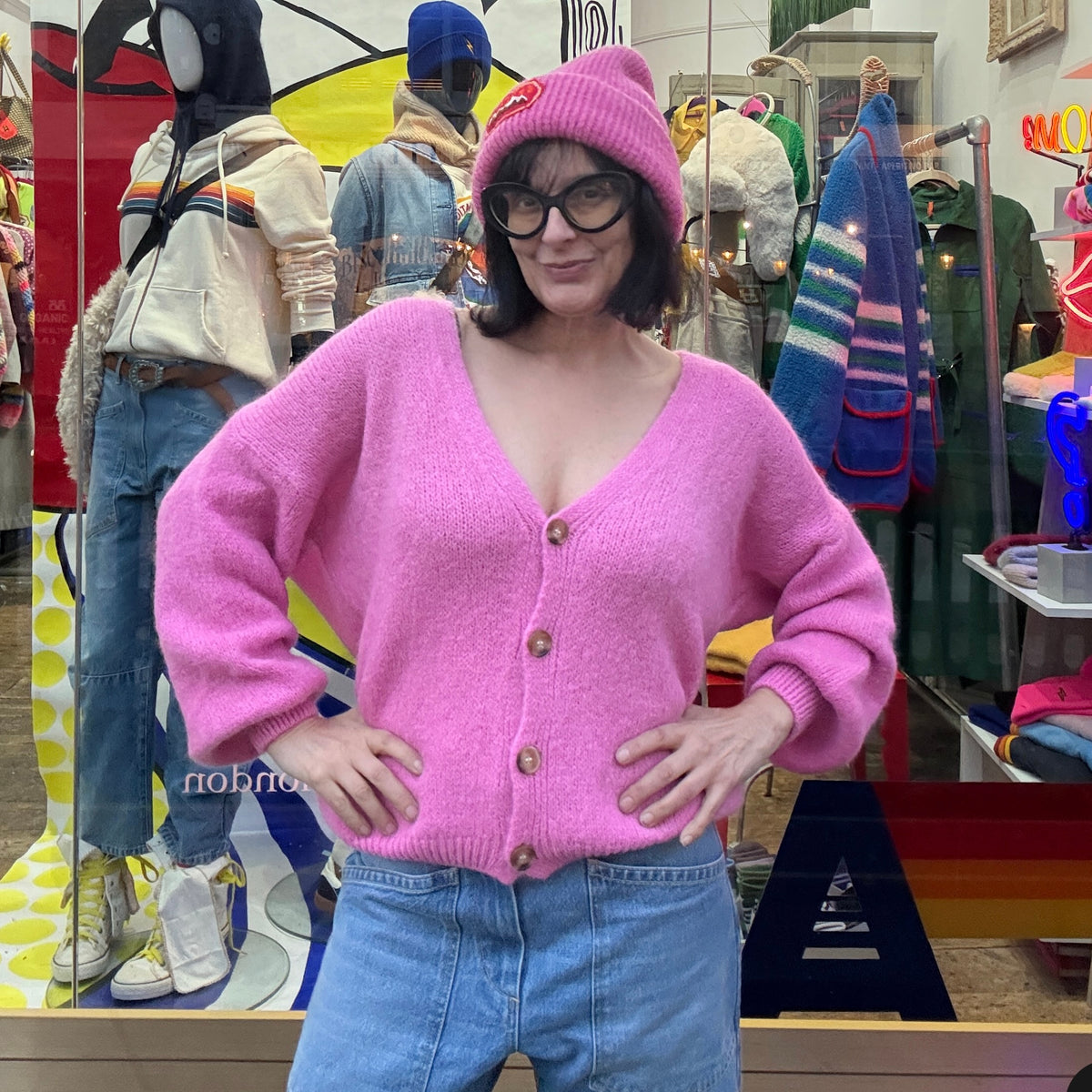 *NEW STYLE* Pink Button-up Cardi