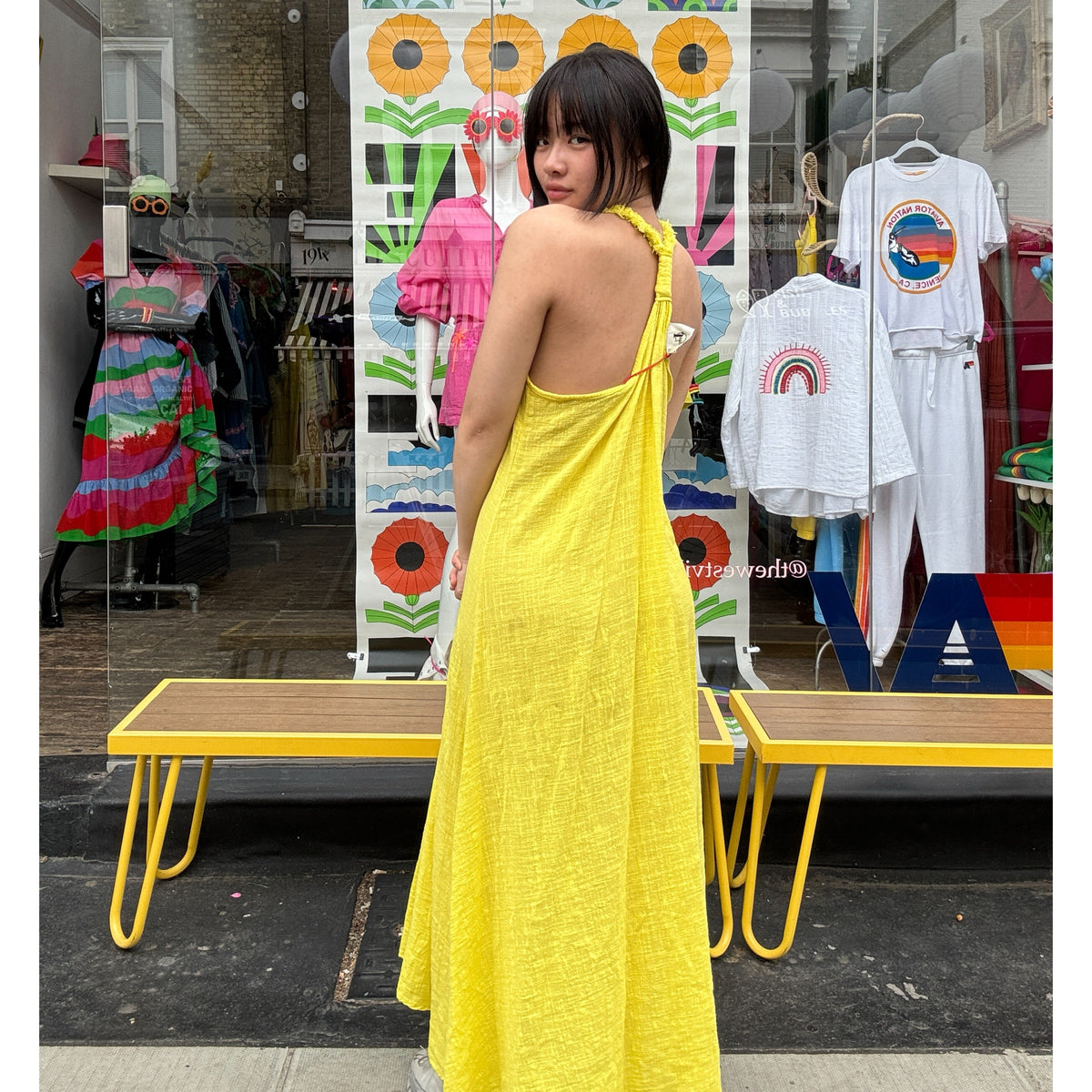 Halter Dress Sunflower