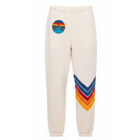 Circle Chevron Sweatpants Vintage White