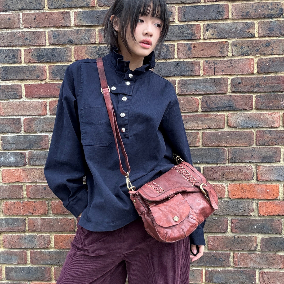 *RESTOCK* Campomaggi Eyelet Shoulder Bag Burgundy