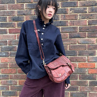 *RESTOCK* Campomaggi Eyelet Shoulder Bag Burgundy