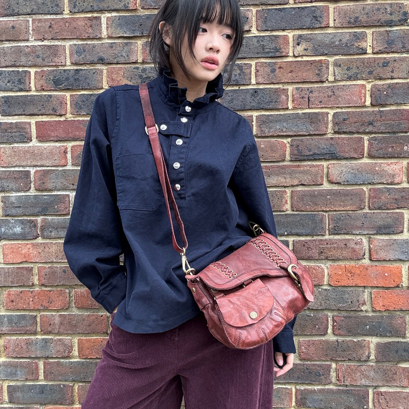 *RESTOCK* Campomaggi Eyelet Shoulder Bag Burgundy