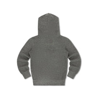 5 Stripe Kids Zip Hoodie Heather Grey