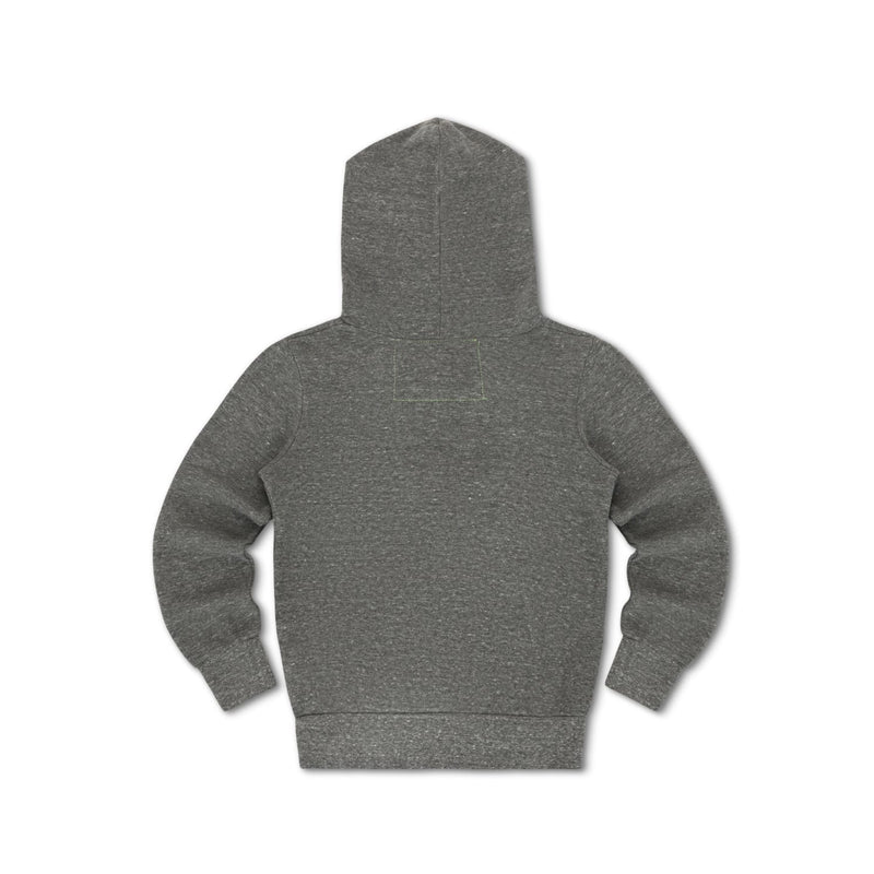 5 Stripe Kids Zip Hoodie Heather Grey