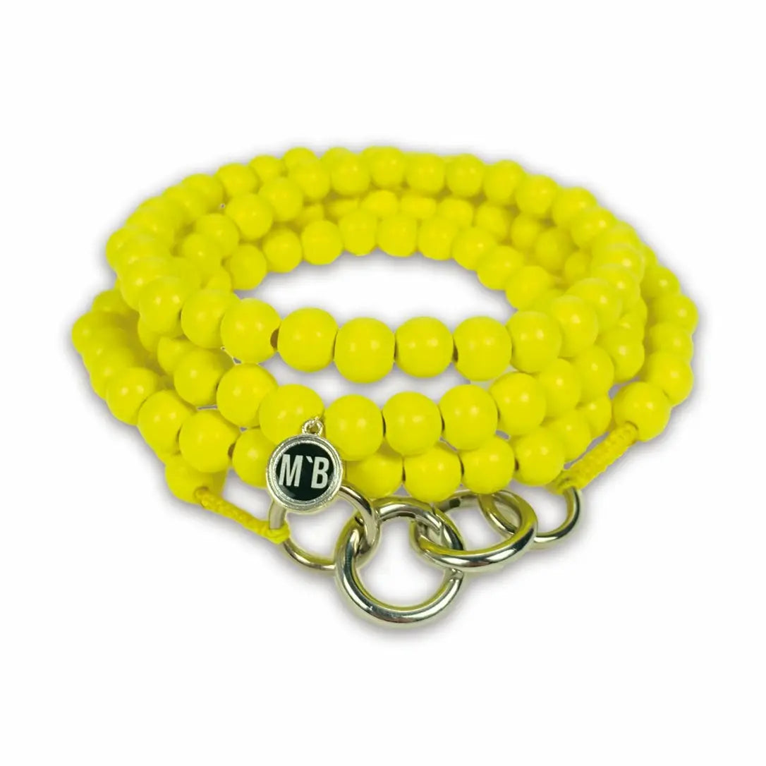 Lemon Yellow Beaded Phone Cord