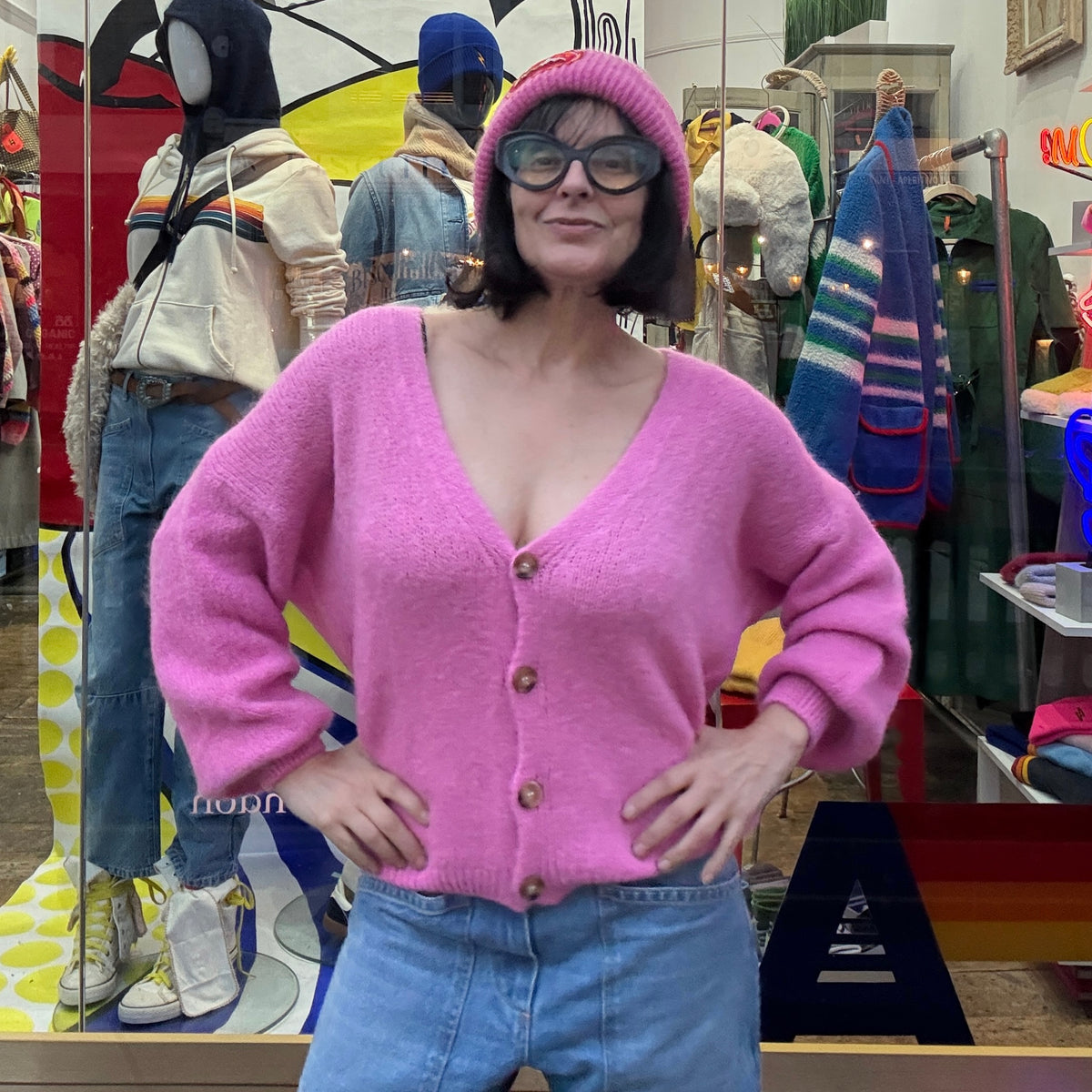 *NEW STYLE* Pink Button-up Cardi