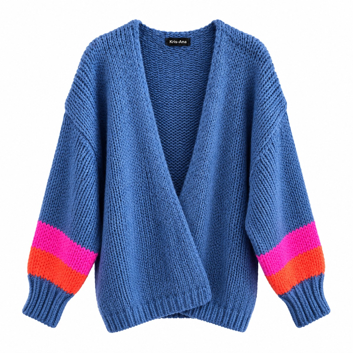 Navy Stripe Sleeve Cardi