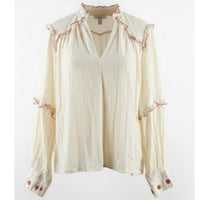 *NEW DROP* Contrast Stitch Ruffle Shirt